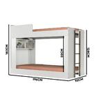 Beliche Montessoriana Solteiro Infantil Branco New Conect San