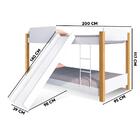 Beliche Montessoriano Solteiro Com Escorregador Branco Mel Te