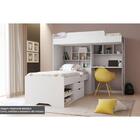 Beliche Multifuncional Office New (cama+bancada+baú+nicho+pra