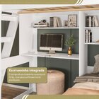 Beliche Multifuncional Office Para Quarto Adulto Vivace Branco