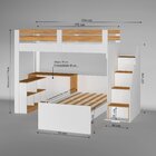 Beliche Multifuncional Solteiro Adulto Com Escrivaninha Star