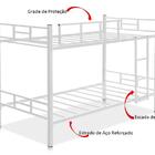 Beliche Navegantes Estilo Industrial Reforçada Aço Branco