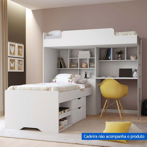 Beliche Office New Com 2 Gavetas Conect Santos Andirá