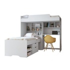 Beliche Office Teen New com Gavetas e Prateleiras - Branco