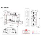 Beliche Para Colchão 78x188cm Com 1 Porta E Sapateira Com Esp