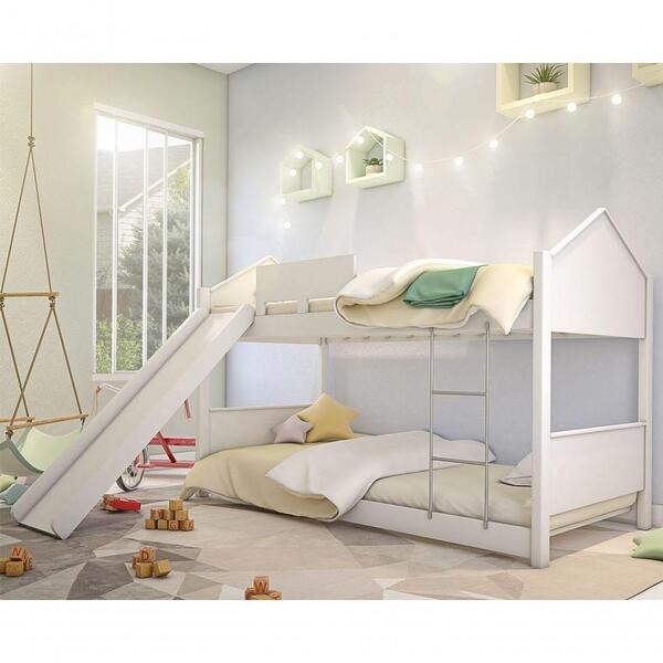 Beliche Prime Casa Branca Juvenil Com Escorregador