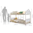 Beliche Prime Casa Juvenil Nuvem Cinza Com Colchões