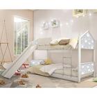 Beliche Prime Casa Juvenil Nuvem Cinza Com Escorregador