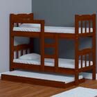 Beliche Que Vira Duas Camas Com Cama Auxiliar Castanho Pérola