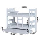 Beliche Que Vira Duas Camas Com Cama Auxiliar E 3 Colchões Br