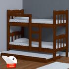 Beliche Que Vira Duas Camas Com Cama Auxiliar E 3 Colchões Ca