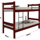 Beliche Reforçada Mobigu 100% Madeira Maciça Angelim - Mogno