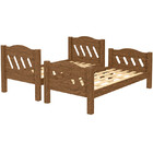 Beliche Reforçada Perola 100% Mdf Vira Duas Camas - Castanho