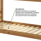 Beliche Solteiro 100% Madeira Maciça La Paz Espresso Móveis N