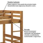 Beliche Solteiro 100% Madeira Maciça La Paz Espresso Móveis N