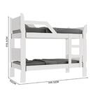 Beliche Solteiro 100% Mdf Com 2 Colchões Branco Delta Fênix