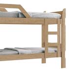 Beliche Solteiro 100% Mdf Com 2 Colchões Teka Off White Delta