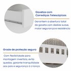 Beliche Solteiro 3 Gavetas  Branco