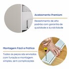 Beliche Solteiro 3 Gavetas  Branco