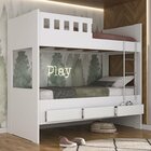 Beliche Solteiro 3 Gavetas  Branco