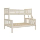 Beliche Solteiro / Casal Moderno  100%  Madeira Maciça Off Wh