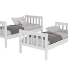 Beliche Solteiro / Infantil Com Escada E Grade Fixa Madeira M