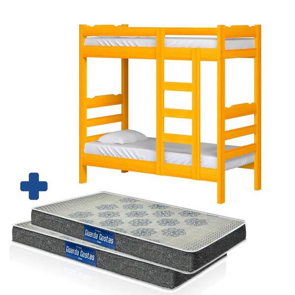 Beliche Solteiro Alta Espaçosa Madeira Maciça Cerejeira Nemar