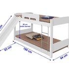 Beliche Solteiro Baixa Com Escorregador Branca