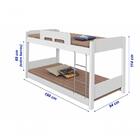 Beliche Solteiro Baixa Menina Fashion Com 2 Colchões