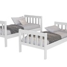 Beliche Solteiro Branco Capri Para Quarto Pequeno Adulto Ou I