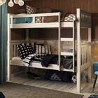 Beliche Solteiro Branco Lavado Em Madeira Maciça Escada Later