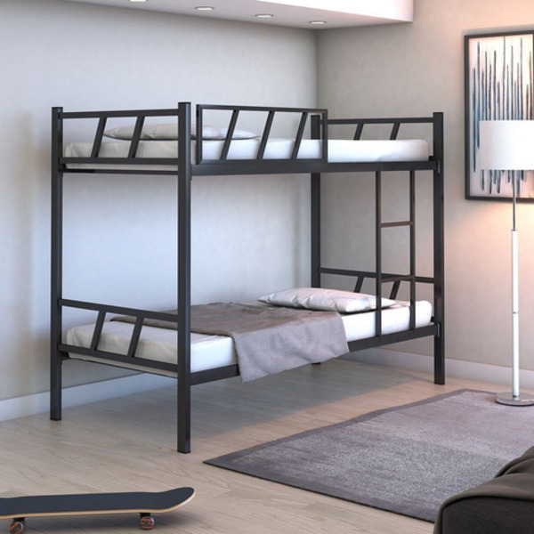 Beliche Solteiro Bruna 100% Aço Estilo Industrial - Preto