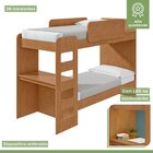 Beliche Solteiro Cantos Arredondados Com Led Olga Amêndoa Cle