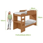 Beliche Solteiro Cantos Arredondados Com Led Olga - Lopas Ame