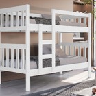 Beliche Solteiro Capri 100% Mdf Cor Branco Vira Duas Cama Com