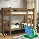 Beliche Solteiro Castanho Rubi Fenix Com Colchão Gazin