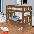 Beliche Solteiro Com 2 Colchões Castanho Vera Basoto