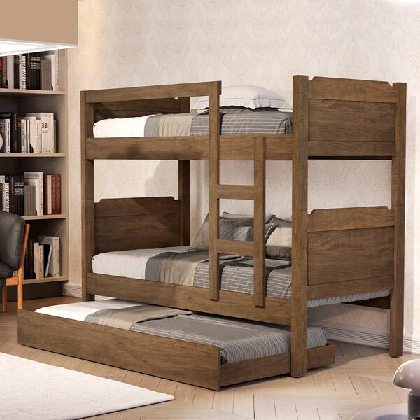 Beliche Solteiro Com Auxiliar Basoto Star Castanho