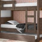 Beliche Solteiro Com Cama Auxiliar E 3 Colchões Chocolate Mar