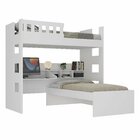 Beliche Solteiro Com Escrivaninha  Branco