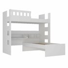 Beliche Solteiro Com Escrivaninha  Branco