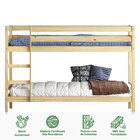 Beliche Solteiro De Madeira Com Grade De Proteção Natural Fel