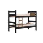 Beliche Solteiro Em Mdf 198cm X 92,5cm Prisma Preto/jequitiba