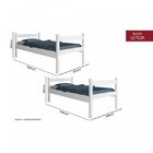 Beliche Solteiro Em Mdf 199x94cm Leticia Branco