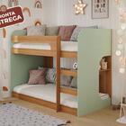 Beliche Solteiro Ema Verde/nature Estilo Montessoriano - 100%