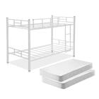 Beliche Solteiro Industrial Lívia Branco Com Colchões