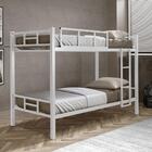 Beliche Solteiro Industrial Lívia Branco Com Colchões