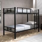 Beliche Solteiro Industrial Lívia Preto Com Colchões