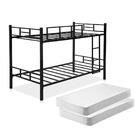 Beliche Solteiro Industrial Lívia Preto Com Colchões