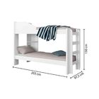 Beliche Solteiro Indy Conquista Móveis Branco Cestaplus